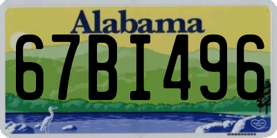 AL license plate 67BI496