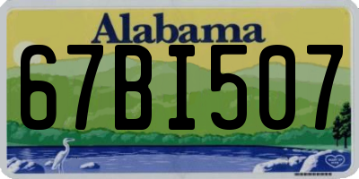 AL license plate 67BI507