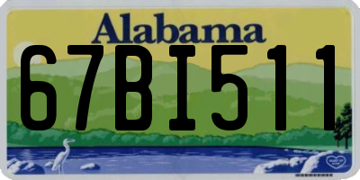 AL license plate 67BI511