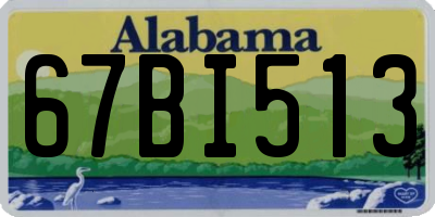 AL license plate 67BI513