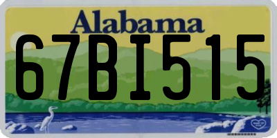 AL license plate 67BI515