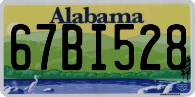 AL license plate 67BI528