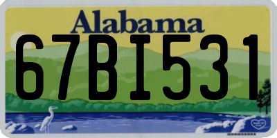 AL license plate 67BI531