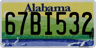 AL license plate 67BI532