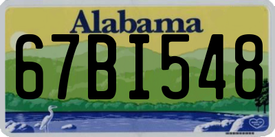 AL license plate 67BI548