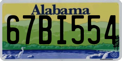 AL license plate 67BI554