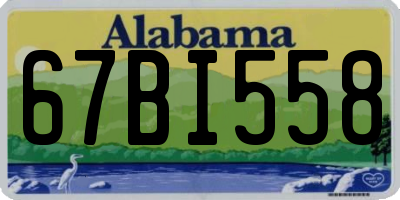 AL license plate 67BI558