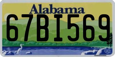 AL license plate 67BI569