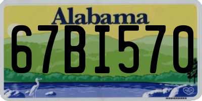 AL license plate 67BI570