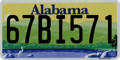 AL license plate 67BI571