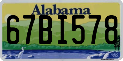 AL license plate 67BI578