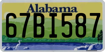 AL license plate 67BI587