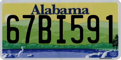 AL license plate 67BI591