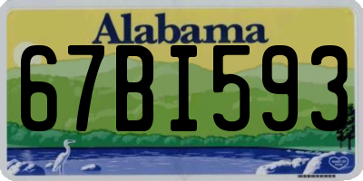 AL license plate 67BI593