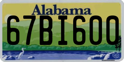 AL license plate 67BI600