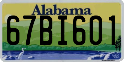 AL license plate 67BI601
