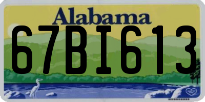 AL license plate 67BI613