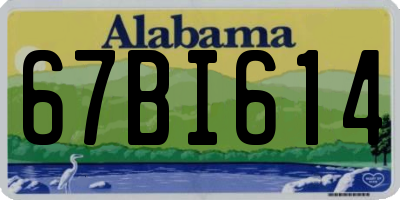 AL license plate 67BI614