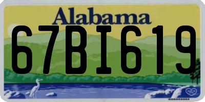 AL license plate 67BI619