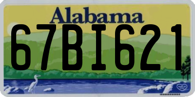 AL license plate 67BI621