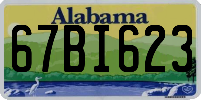 AL license plate 67BI623