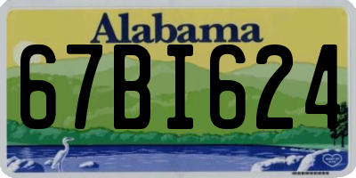 AL license plate 67BI624