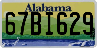 AL license plate 67BI629