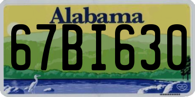 AL license plate 67BI630