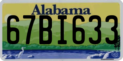 AL license plate 67BI633