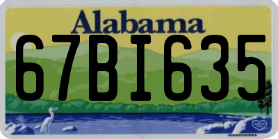 AL license plate 67BI635