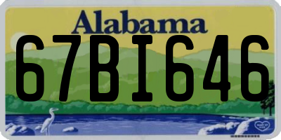 AL license plate 67BI646