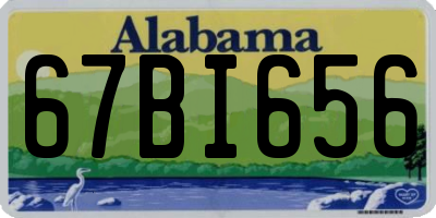 AL license plate 67BI656