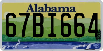 AL license plate 67BI664
