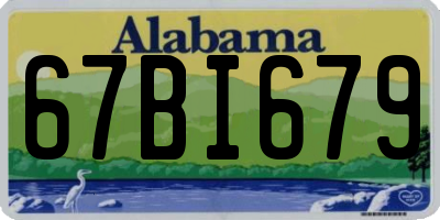AL license plate 67BI679