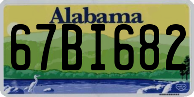 AL license plate 67BI682