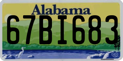 AL license plate 67BI683