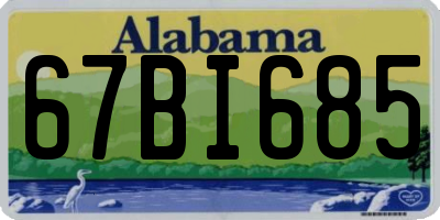 AL license plate 67BI685