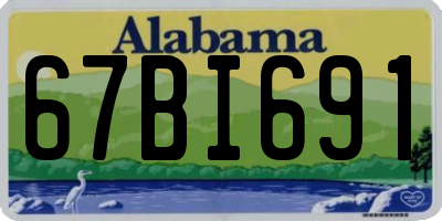 AL license plate 67BI691