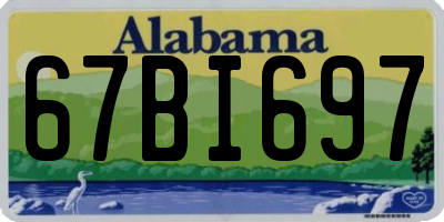 AL license plate 67BI697