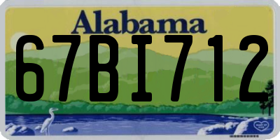 AL license plate 67BI712