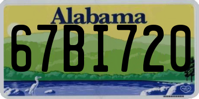 AL license plate 67BI720