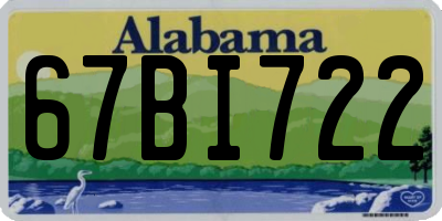 AL license plate 67BI722