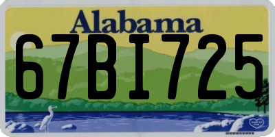 AL license plate 67BI725