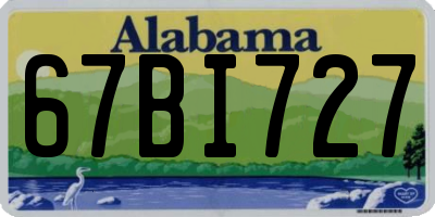 AL license plate 67BI727