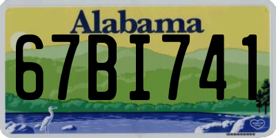 AL license plate 67BI741