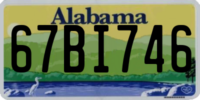 AL license plate 67BI746