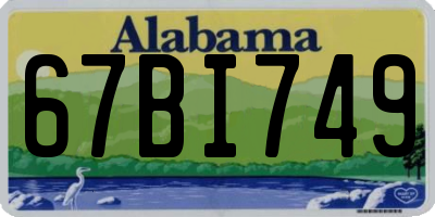 AL license plate 67BI749