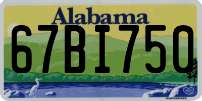 AL license plate 67BI750