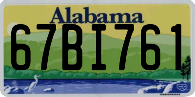 AL license plate 67BI761