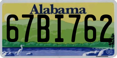 AL license plate 67BI762